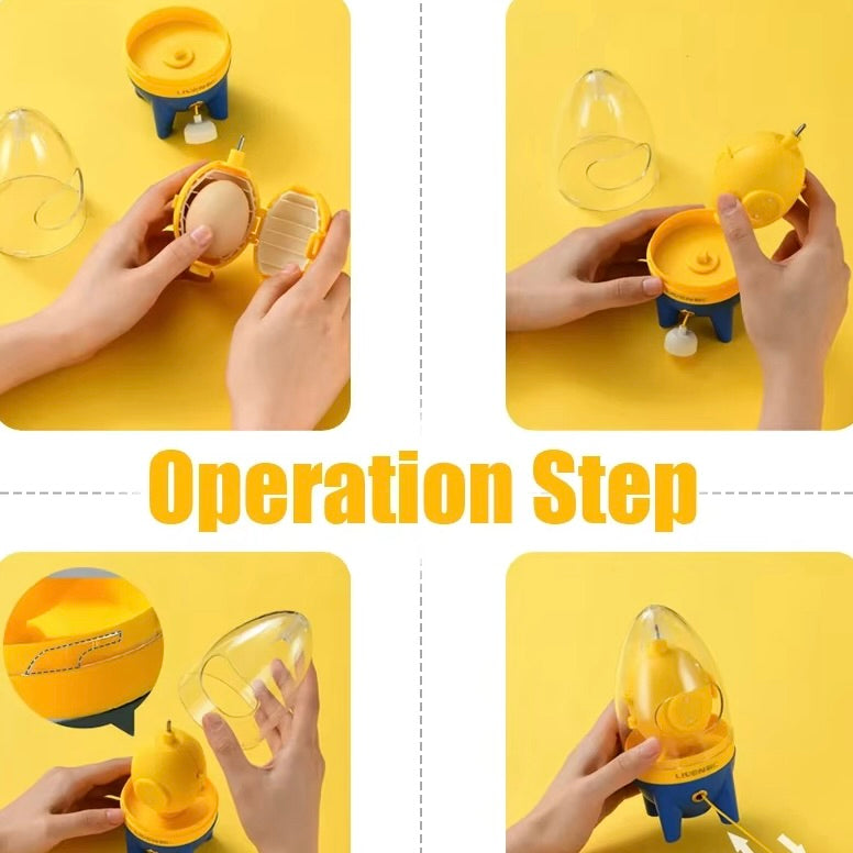 Rocket Manual Golden Egg Puller Scrambler Household Egg White Yolk Mixer Albumen Blender Without Breaking Eggs Kitchen Tools