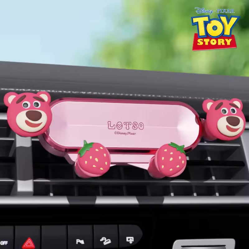Sewing Car Phone Holder Disney Kawaii Navigation Mobile Bracket Fashion Car Accessories Indoor Air Outlet