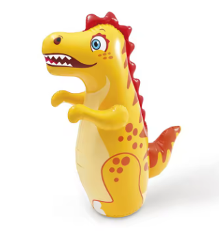 Inflatable Standing Punching Bag Tumbler Toys Safety Air Stuffed Bop Animal Bag Tumbler Toy Kids Beach Activity Game Supply