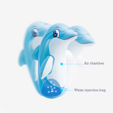 Inflatable Standing Punching Bag Tumbler Toys Safety Air Stuffed Bop Animal Bag Tumbler Toy Kids Beach Activity Game Supply