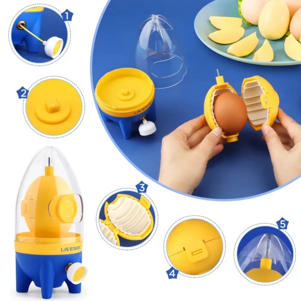 Rocket Manual Golden Egg Puller Scrambler Household Egg White Yolk Mixer Albumen Blender Without Breaking Eggs Kitchen Tools